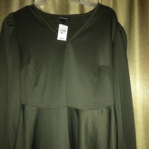 Green blouse